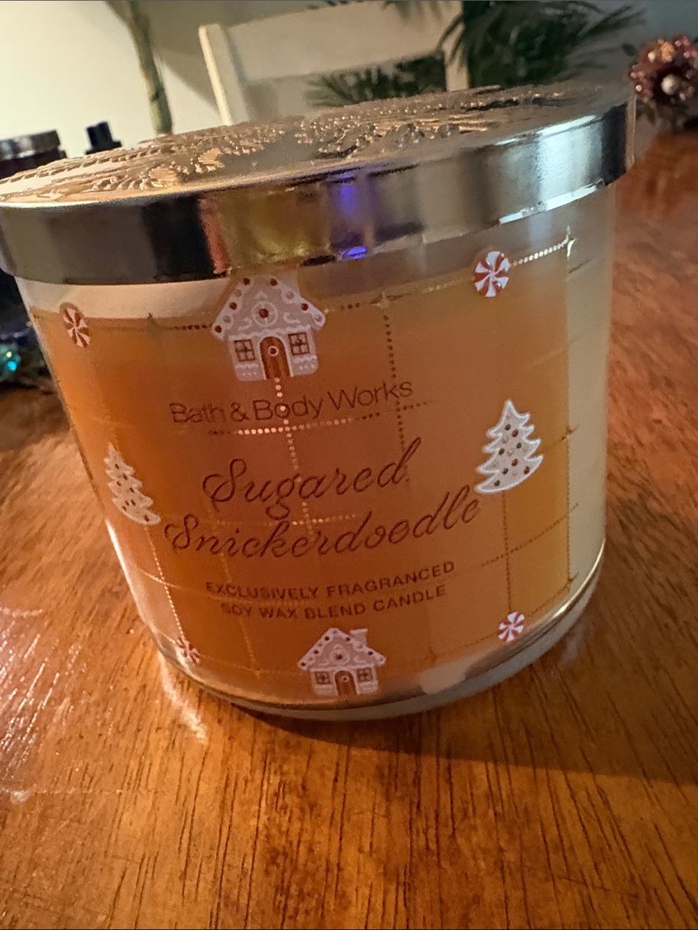 Sugared Snickerdoodle 3 wick new Christmas candle from B&B